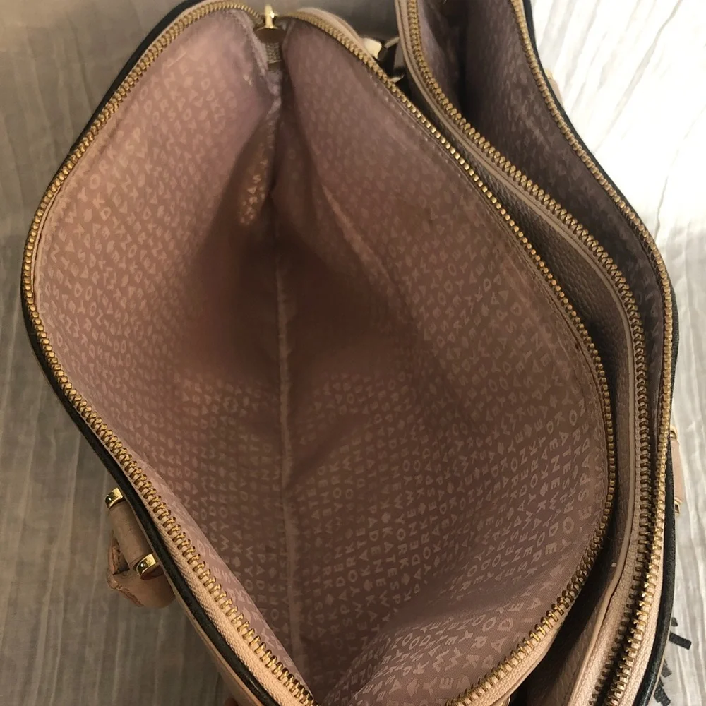 KATE SPADE dusty pink pebbled leather large satchel purse bag